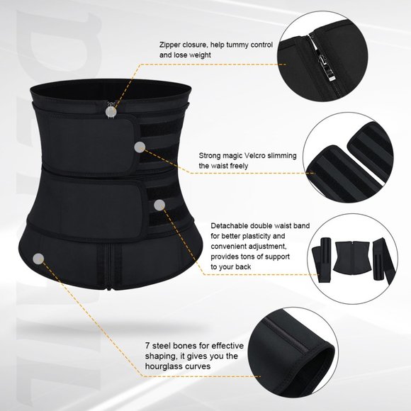 Double (Removal) Belt Waist Trainer Latex main image 5